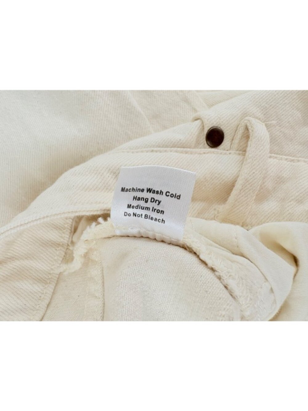 Ann Mashburn Coco 5 Pocket Jean Sz 29 Natural Denim Ivory - Picture 13 of 16